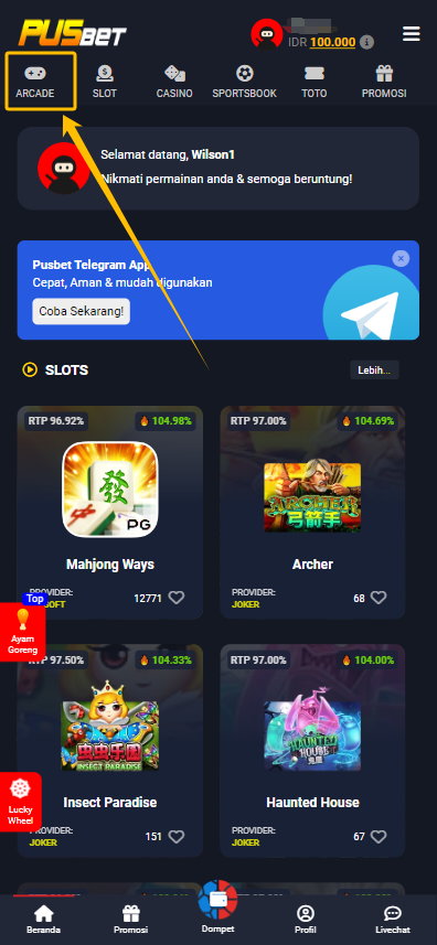 Tutorial Bermain Game Terbaru Ayam Goreng Pusbet Pasti Cuan